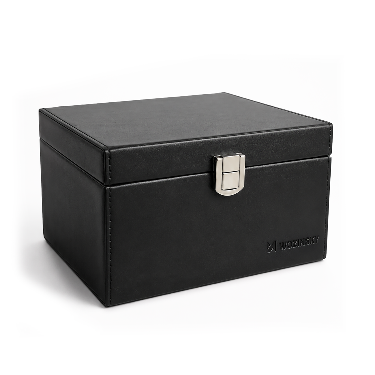 Wozinsky WPB-R16 RFID signalą blokuojanti dėžutė berakčiams raktams su skyreliais, 16x12x9 cm, juoda