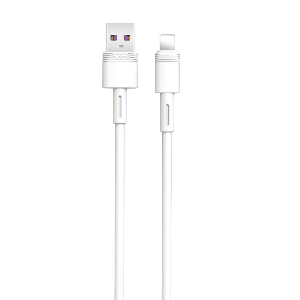 XO laidas NB-Q166 USB - Lightning 1,0 m 5A, baltas