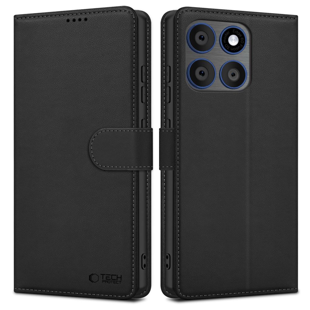 Tech-Protect Wallet dėklas Motorola Edge 70 5G, juodas