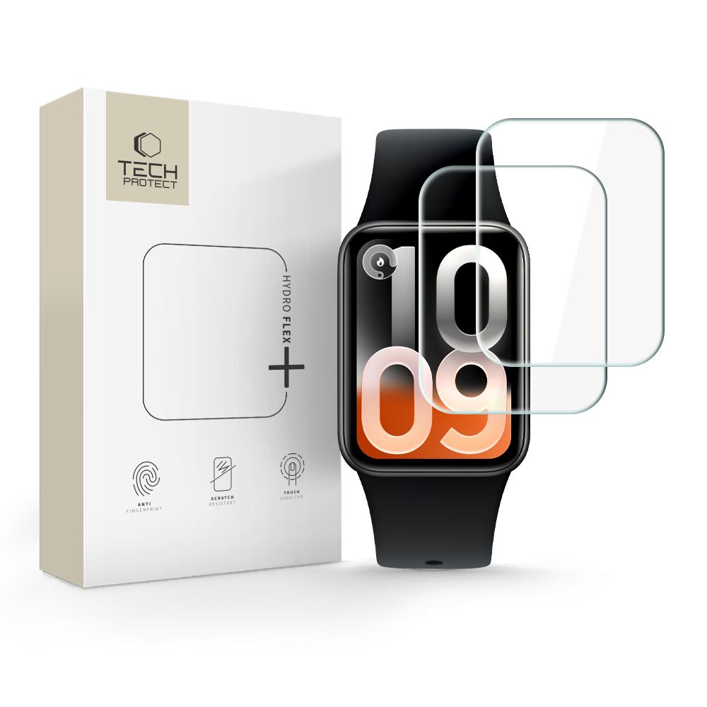Tech-Protect Hydro Flex+ hidrogelinė plėvelė, 2 vnt. komplektas, skirta Xiaomi Smart Band 10 Pro