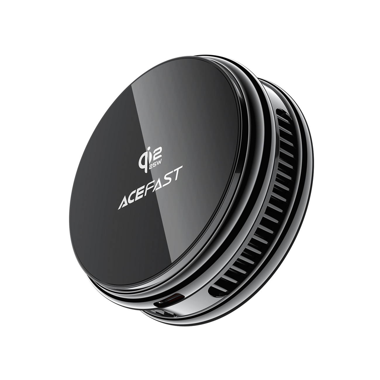 Acefast E47 Qi2 25 W magnetinis belaidis įkroviklis su aušinimu, juodas