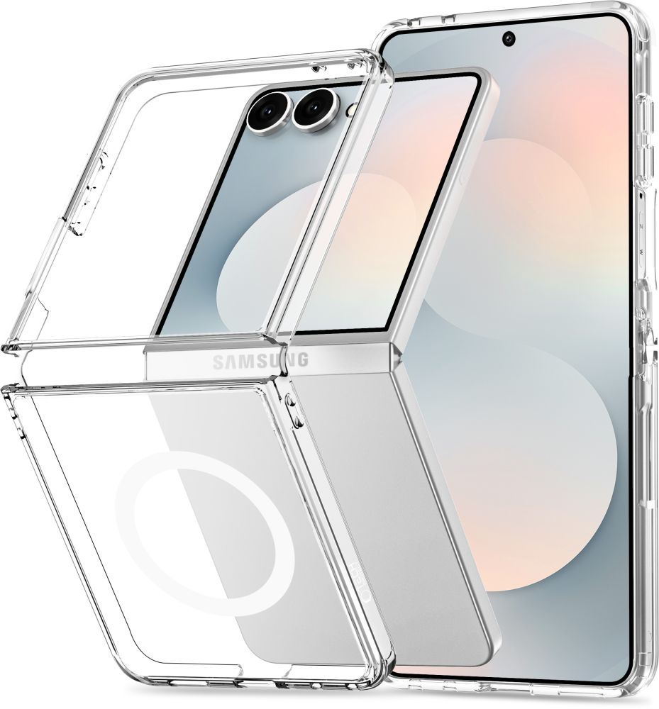 Tech-Protect FlexAir Hybrid MagSafe Case for Samsung Galaxy Z Flip 8 - Transparent