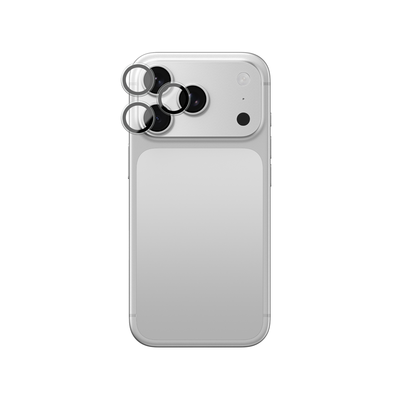 AmazingThing Titan Vision Lens safyro stiklo kameros objektyvų apsauga, skirta iPhone 18 Pro / 18 Pro Max – spalva: skaidri