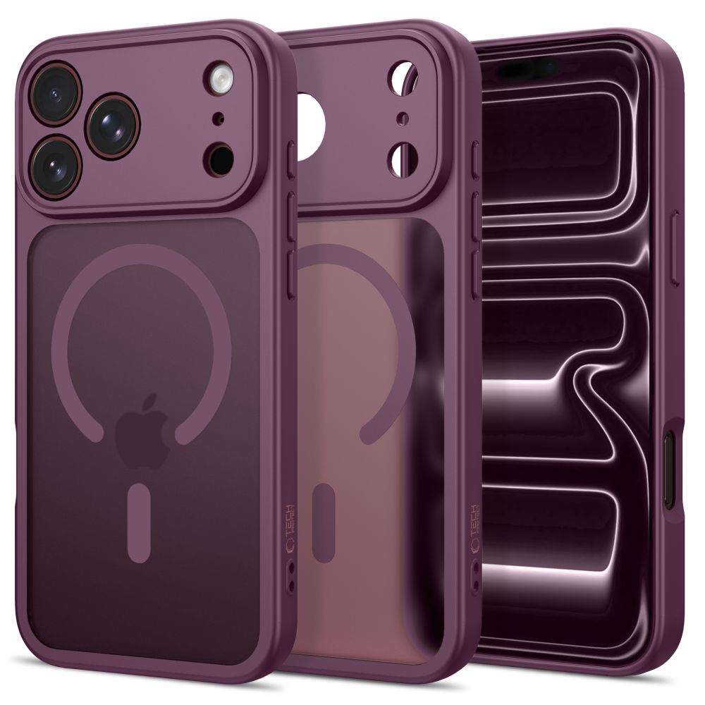 Tech-Protect BasicMag MagSafe dėklas iPhone 17 Pro Max / 18 Pro Max, matinis bordo