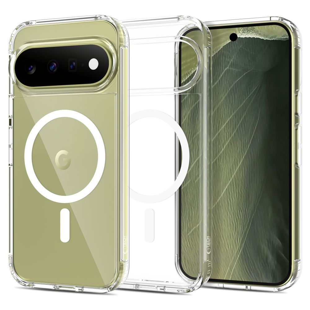 Tech-Protect FlexAir Hybrid MagSafe Case for Google Pixel Pro 9 / 9 Pro / 10 / 10 Pro / 11 / 11 Pro - Transparent