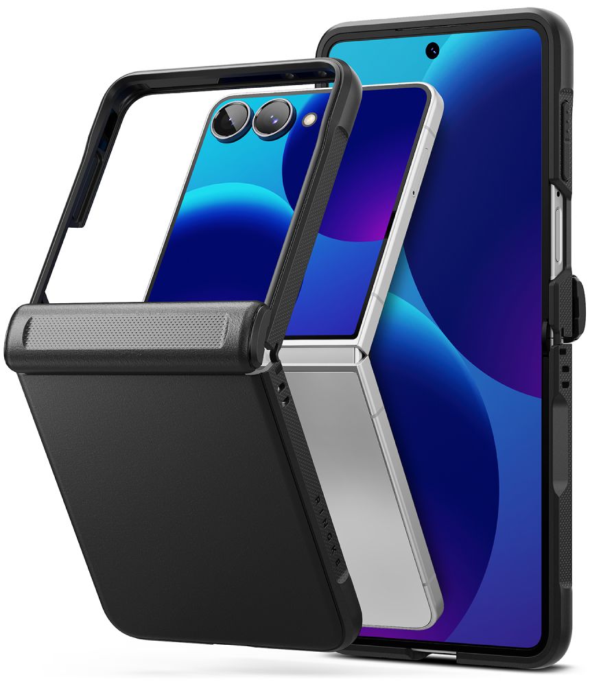 Ringke Onyx Flap dėklas, skirtas Samsung Galaxy Z Flip 8 – juodas