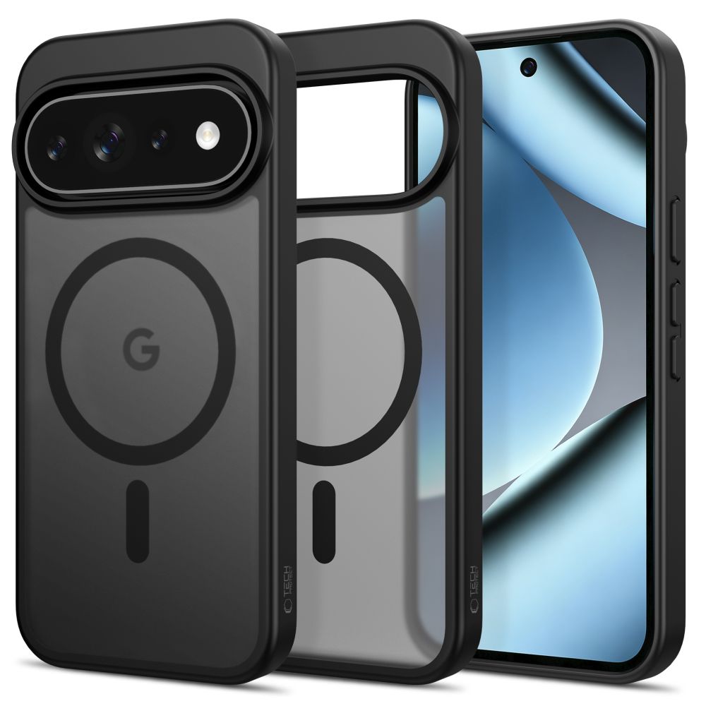 Tech-Protect Magmat MagSafe dėklas, skirtas Google Pixel 9 Pro XL / 10 Pro XL / 11 Pro XL, matinis juodas