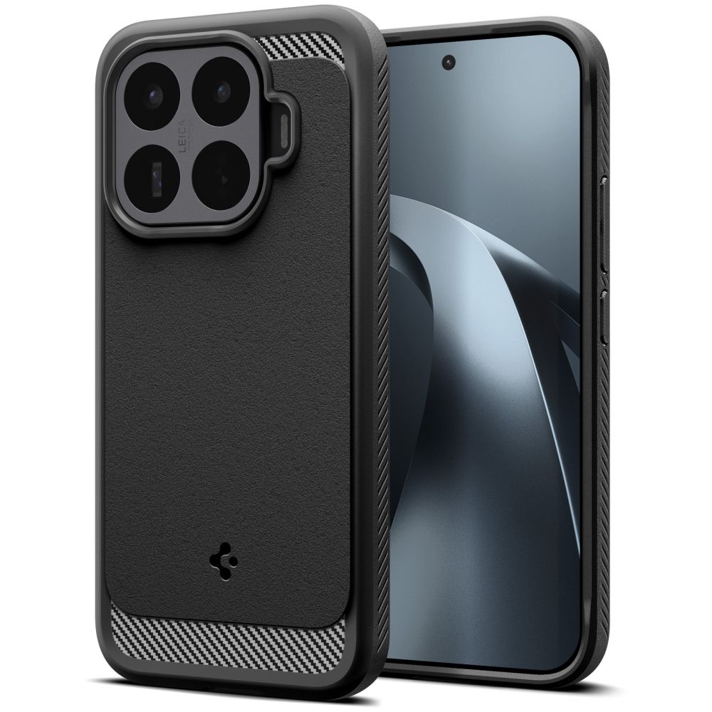 Spigen Rugged Armor dėklas, skirtas Xiaomi 17T, matinis juodas