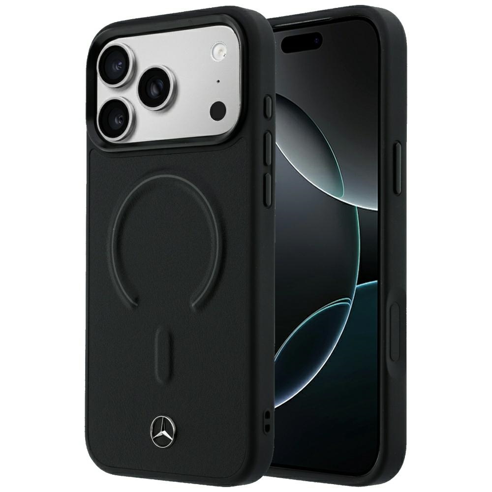 Mercedes 3D MagSafe odinis dėklas, skirtas iPhone 18 Pro Max / 17 Pro Max, juodas