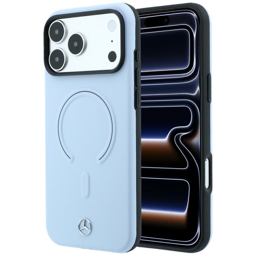 Mercedes 3D MagSafe odinis dėklas, skirtas iPhone 18 Pro Max / 17 Pro Max, mėlynas