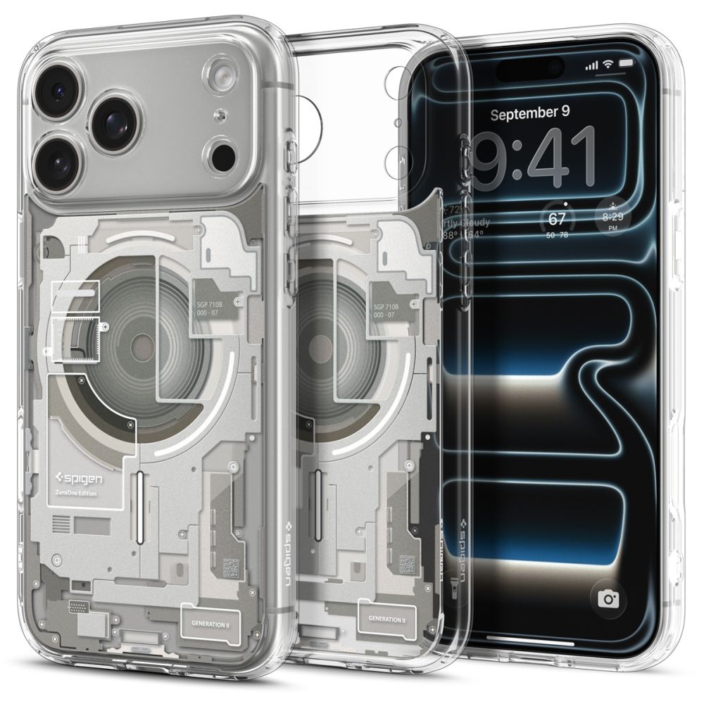 Spigen Ultra Hybrid MagSafe Zero One dėklas iPhone 18 Pro Max / 17 Pro Max, titano spalvos