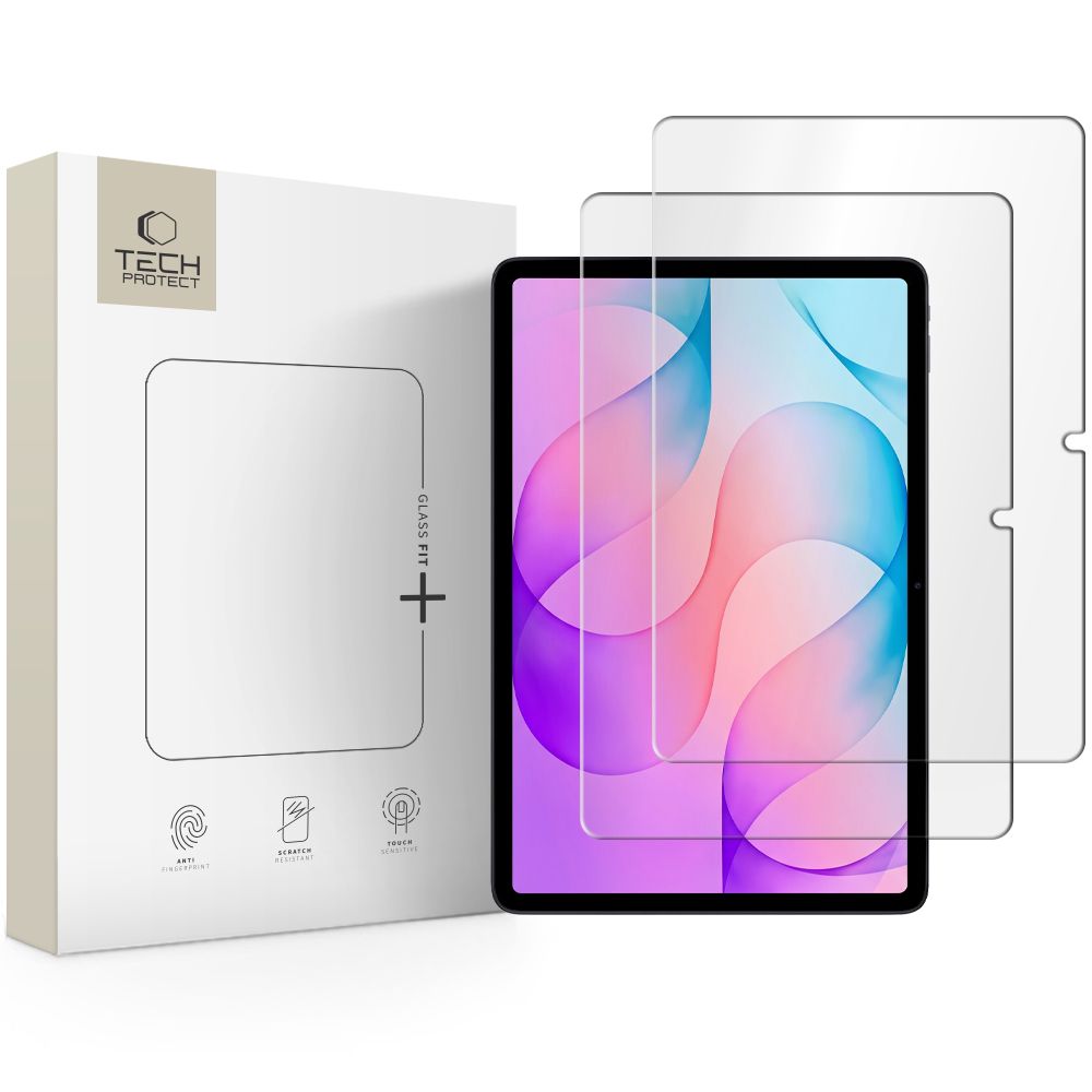 Tech-Protect Glass Fit+ 2 vnt. grūdintų stiklų rinkinys, skirtas Samsung Galaxy Tab S12+ 12.4"