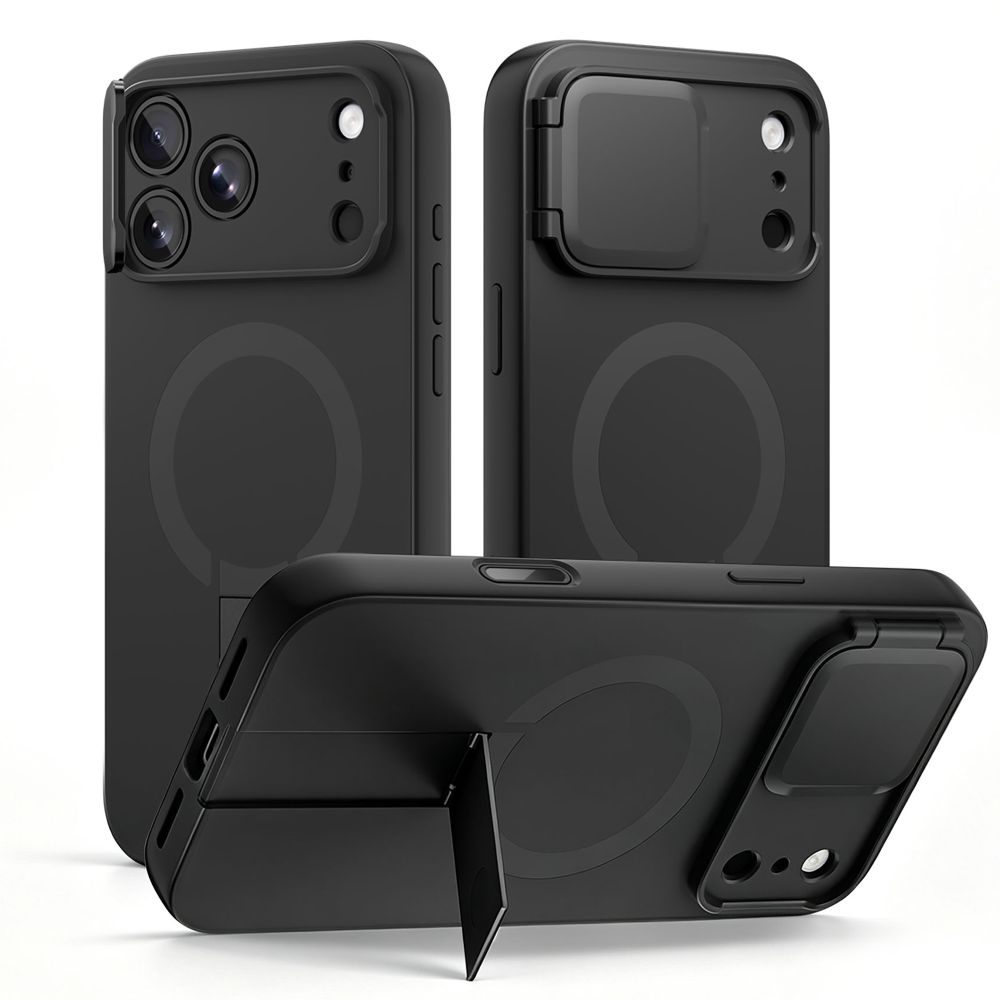 Tech-Protect Kevlar Aura MagSafe dėklas, skirtas iPhone 18 Pro / 17 Pro, juodas