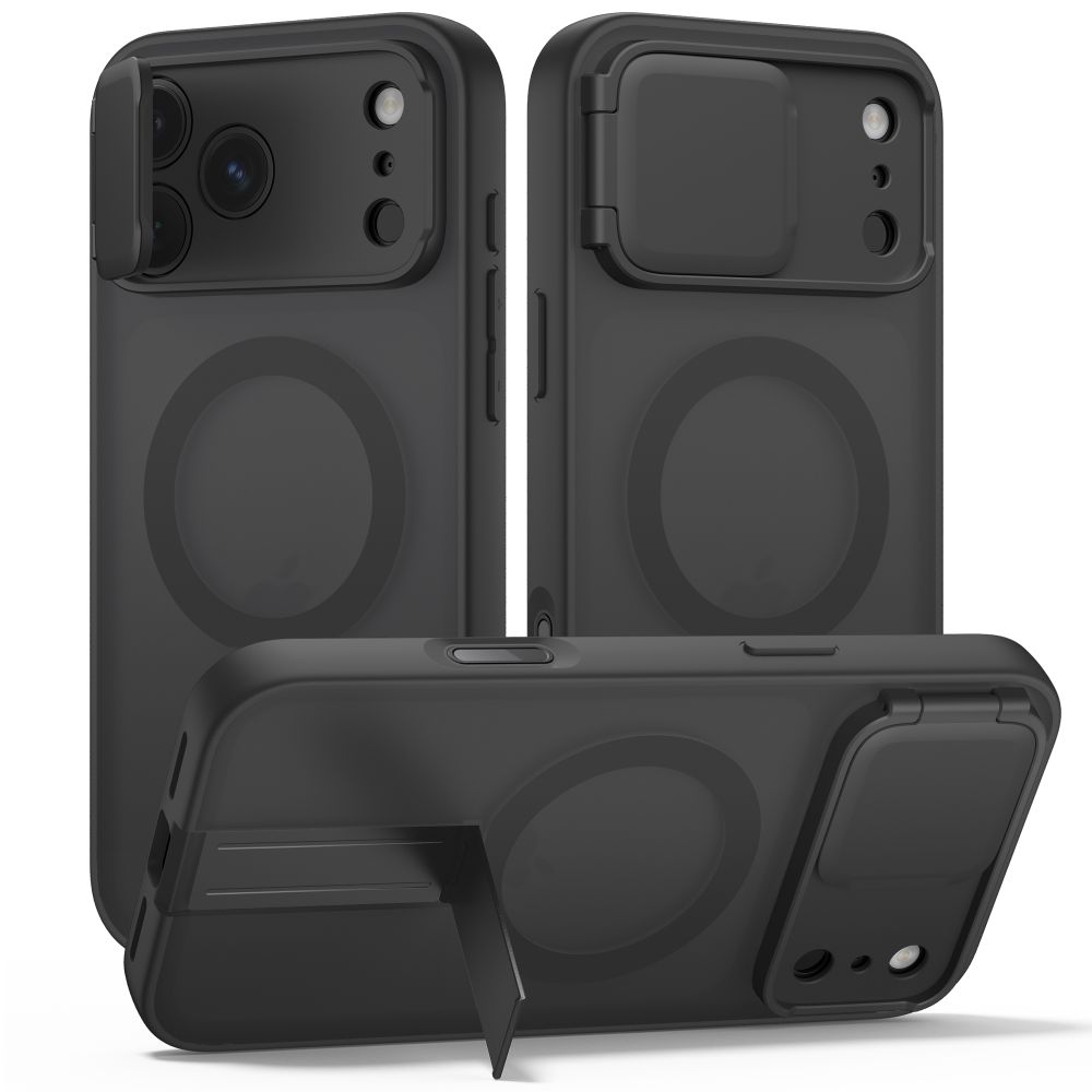 Tech-Protect Kevlar Aura MagSafe dėklas, skirtas iPhone 18 Pro Max / 17 Pro Max, matinis juodas