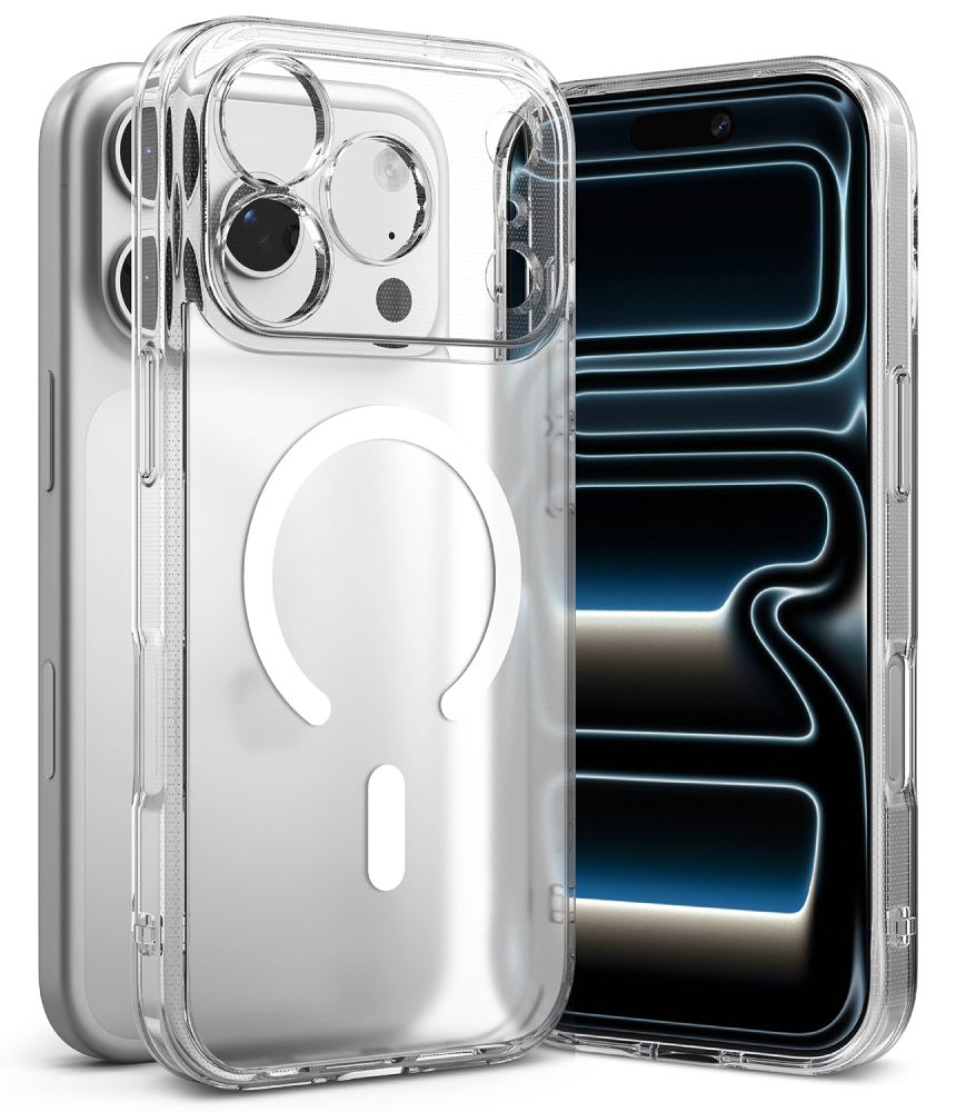 Ringke Fusion Magnetic MagSafe dėklas, skirtas iPhone 18 Pro Max / 17 Pro Max, skaidrus matinis