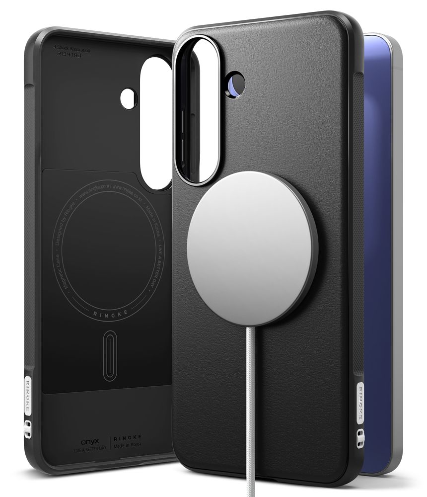 Ringke Onyx Magsafe dėklas, skirtas Samsung Galaxy S26 FE, juodas