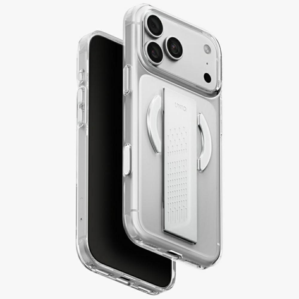 Uniq Heldro Air Magclick Charging dėklas iPhone 18 Pro Max / 17 Pro Max – skaidrus