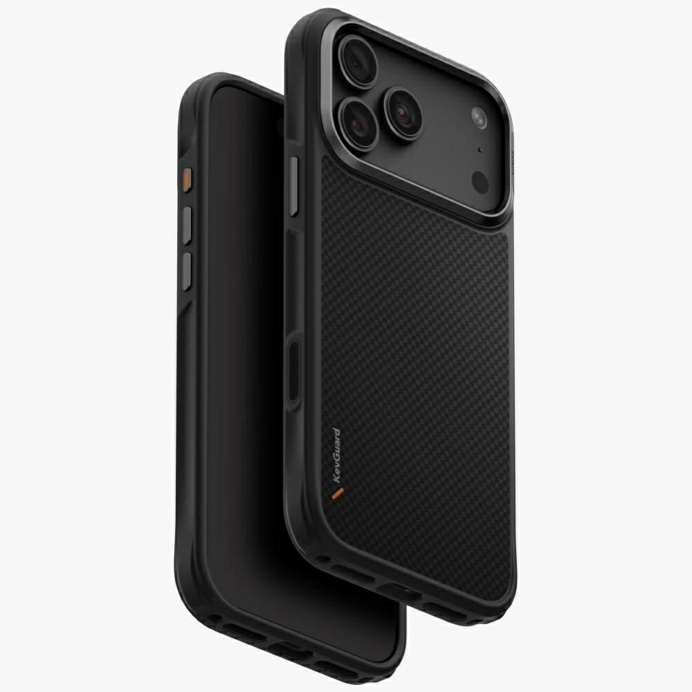 Uniq Keva Magclick Charging dėklas iPhone 18 Pro Max / 17 Pro Max – juodas