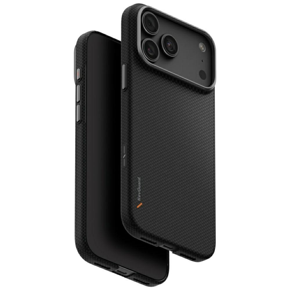 Uniq Keva EDGE Magclick Charging dėklas iPhone 18 Pro Max / 17 Pro Max – juodas
