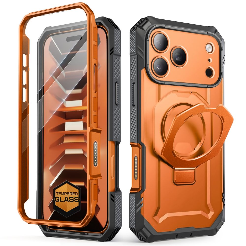 Supcase Grip Pro Mag MagSafe dėklas iPhone 18 Pro Max / 17 Pro Max – oranžinis