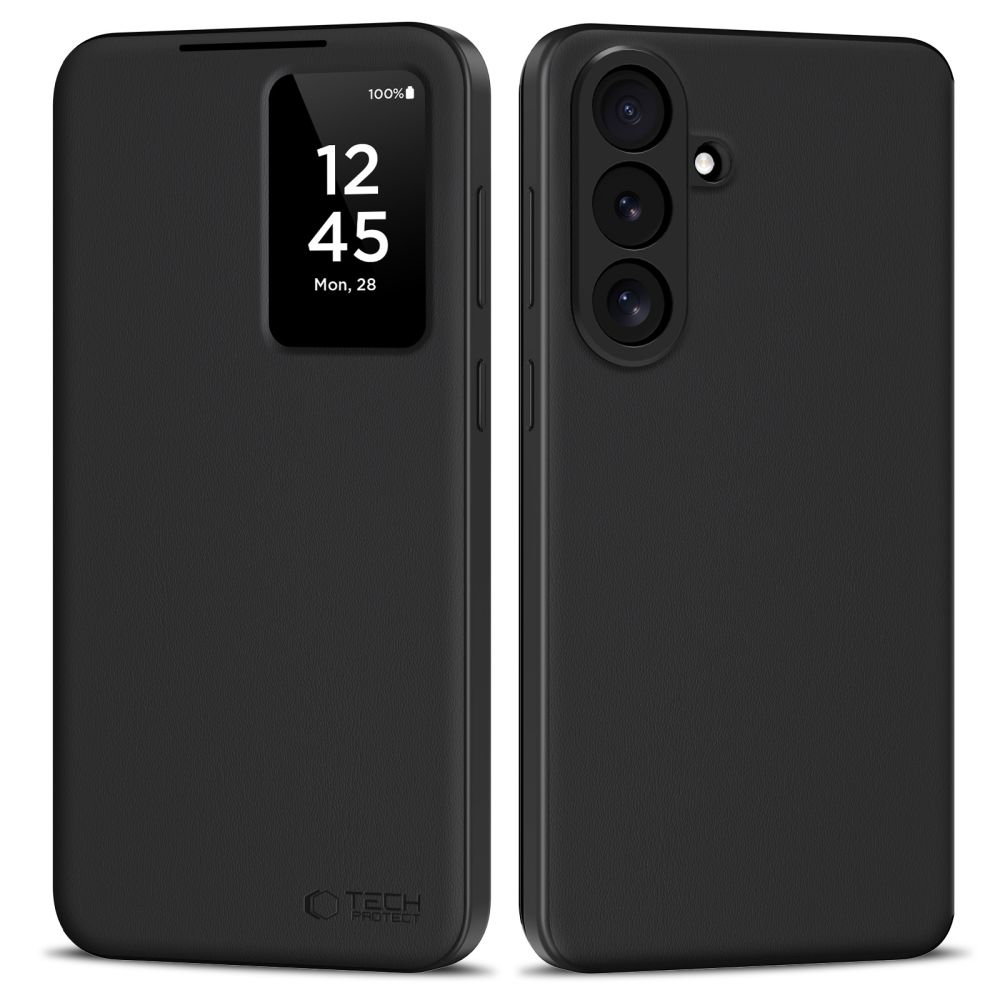 Tech-Protect Smart Wallet dėklas Samsung Galaxy S26 FE – matinis juodas