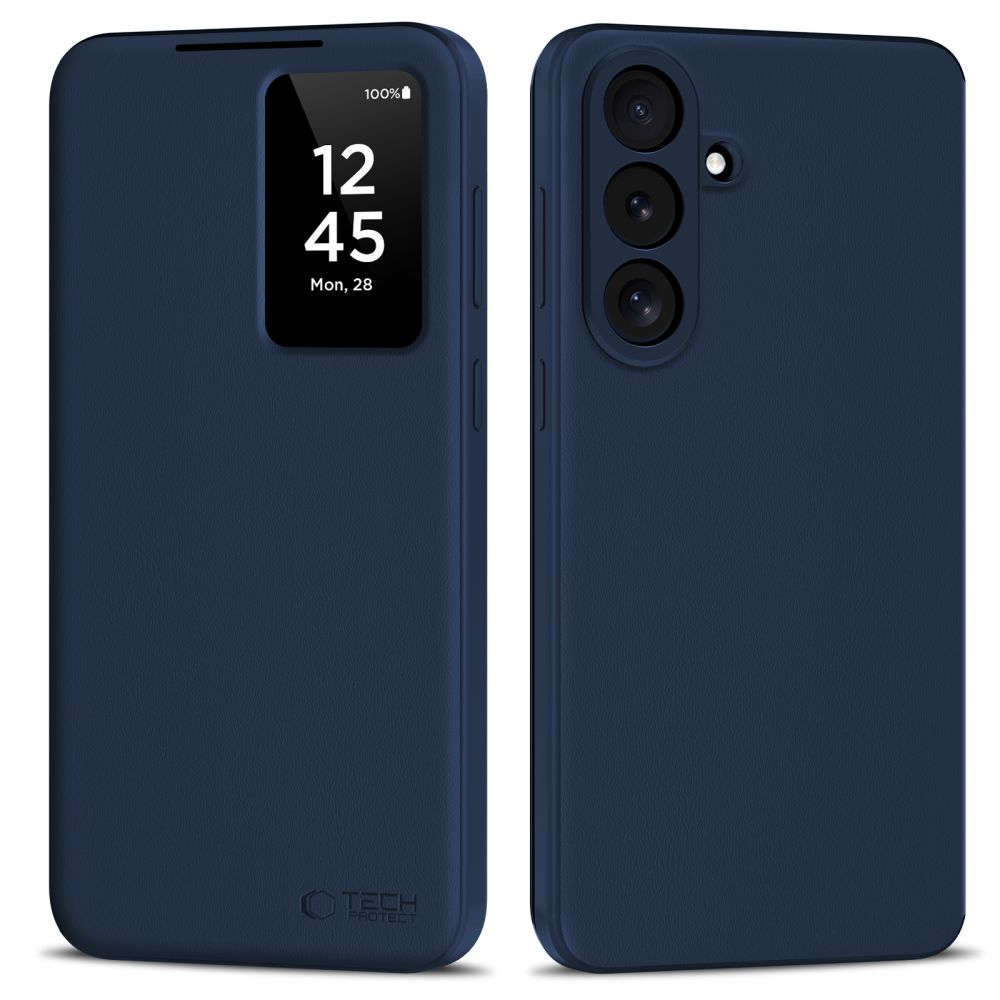 Tech-Protect Smart Wallet dėklas Samsung Galaxy S26 FE – matinis tamsiai mėlynas