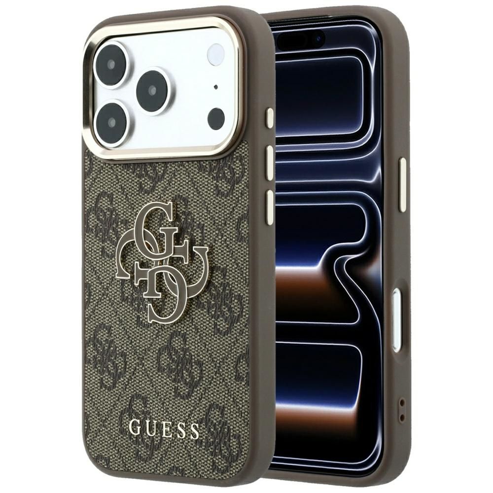 Dėklas, skirtas IPHONE 18 Pro Max/17 Pro Max (Big Resin Logo 4G) (spalva: ruda)