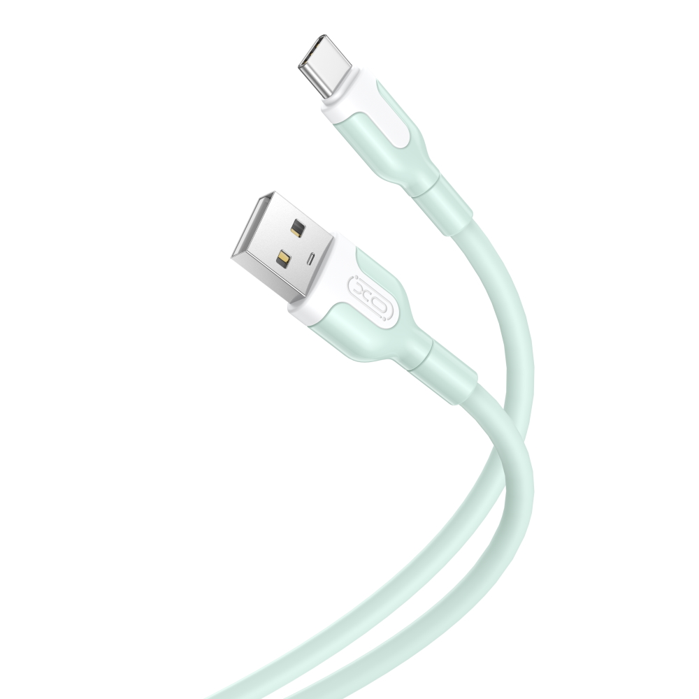 XO laidas NB212 USB - USB-C 1,0 m 2,1A, žalias