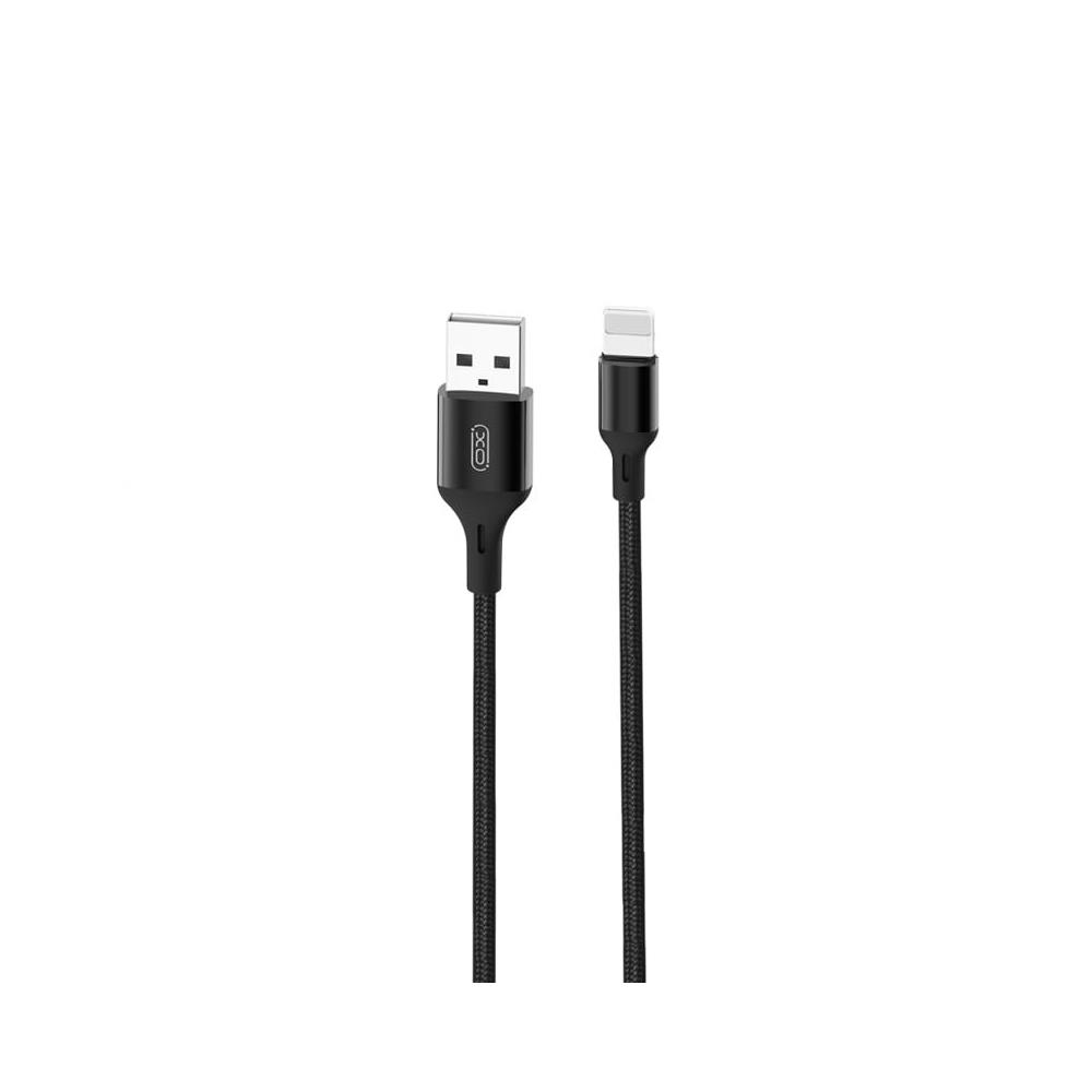 XO laidas NB143 USB - Lightning 1,0 m 2,4A, juodas