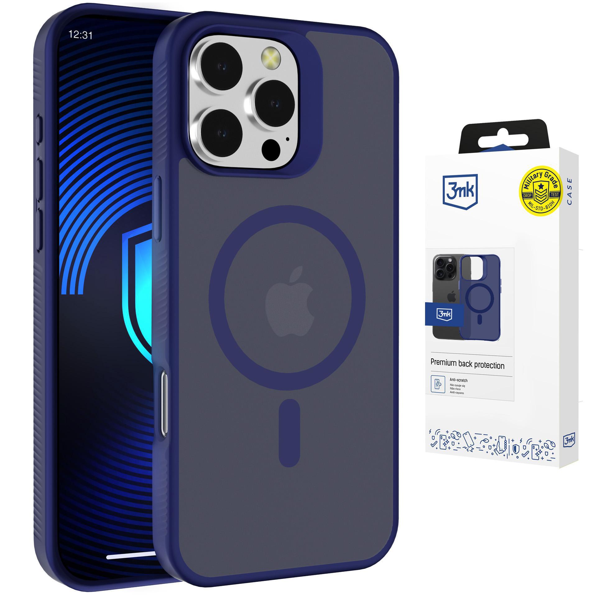 3mk Smoke MagCase for iPhone 16 Pro Max - mėlynas-Translucent