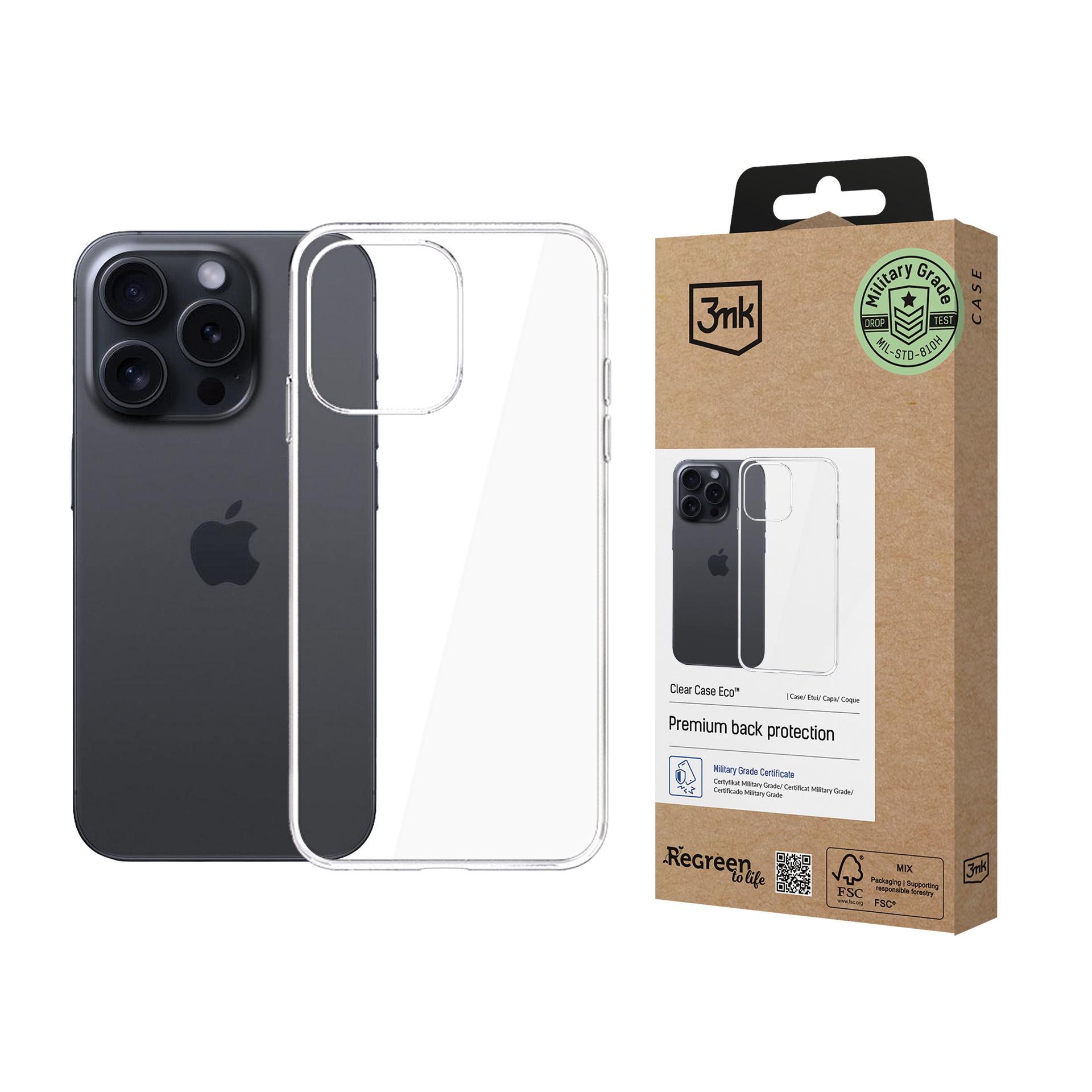 3mk Skaidrus dėklas Eco telefonui Apple iPhone 15 Pro Max
