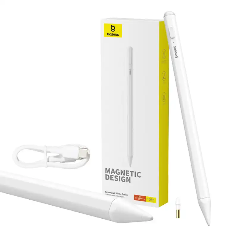 "Smooth Writing 2 Baseus Stylus Lite" su LED indikatoriumi (baltas)