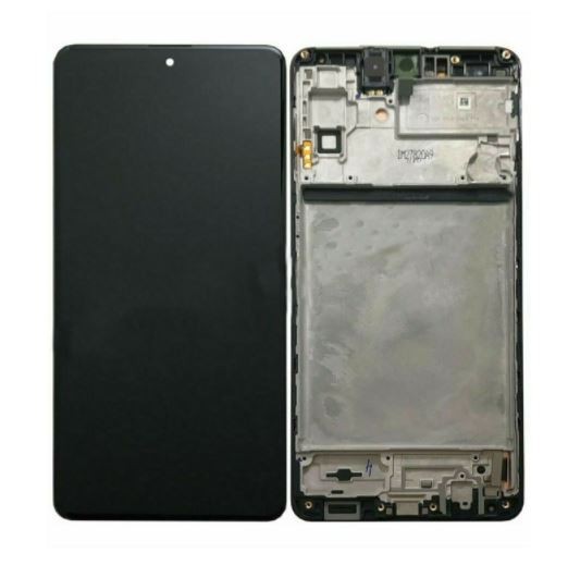 Ekranas Samsung M515 M51 2020 su lietimui jautriu stikliuku ir rėmeliu Black originalus (service pack)