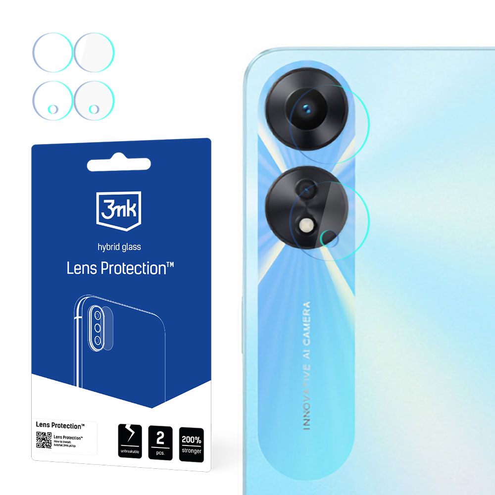 Гибридное стекло для камеры 3mk Lens Protection™ для Oppo A58 5G