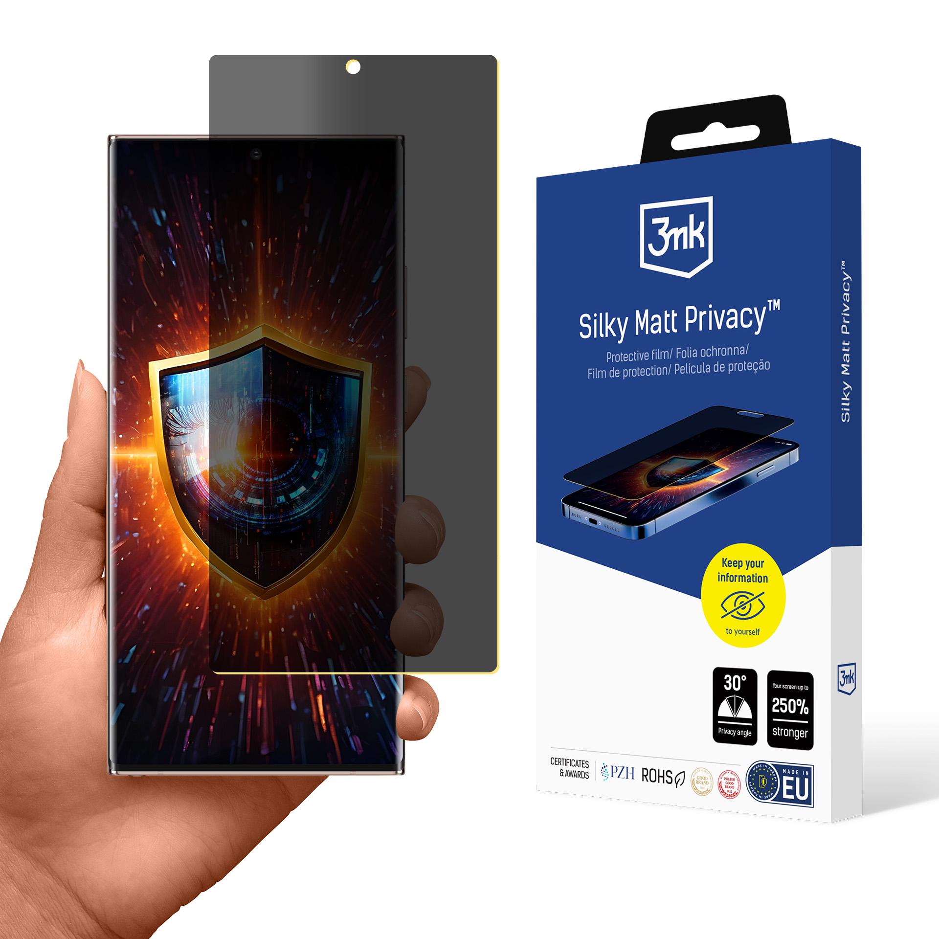 Samsung Galaxy Note 20 Ultra 5G - 3mk Silky Matt Privacy