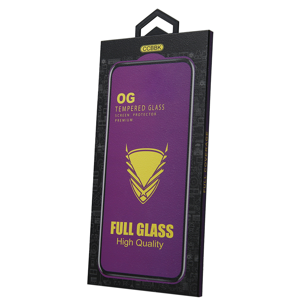 Grūdintas stiklas OG Premium, skirtas Realme 16 5G, juodu rėmeliu