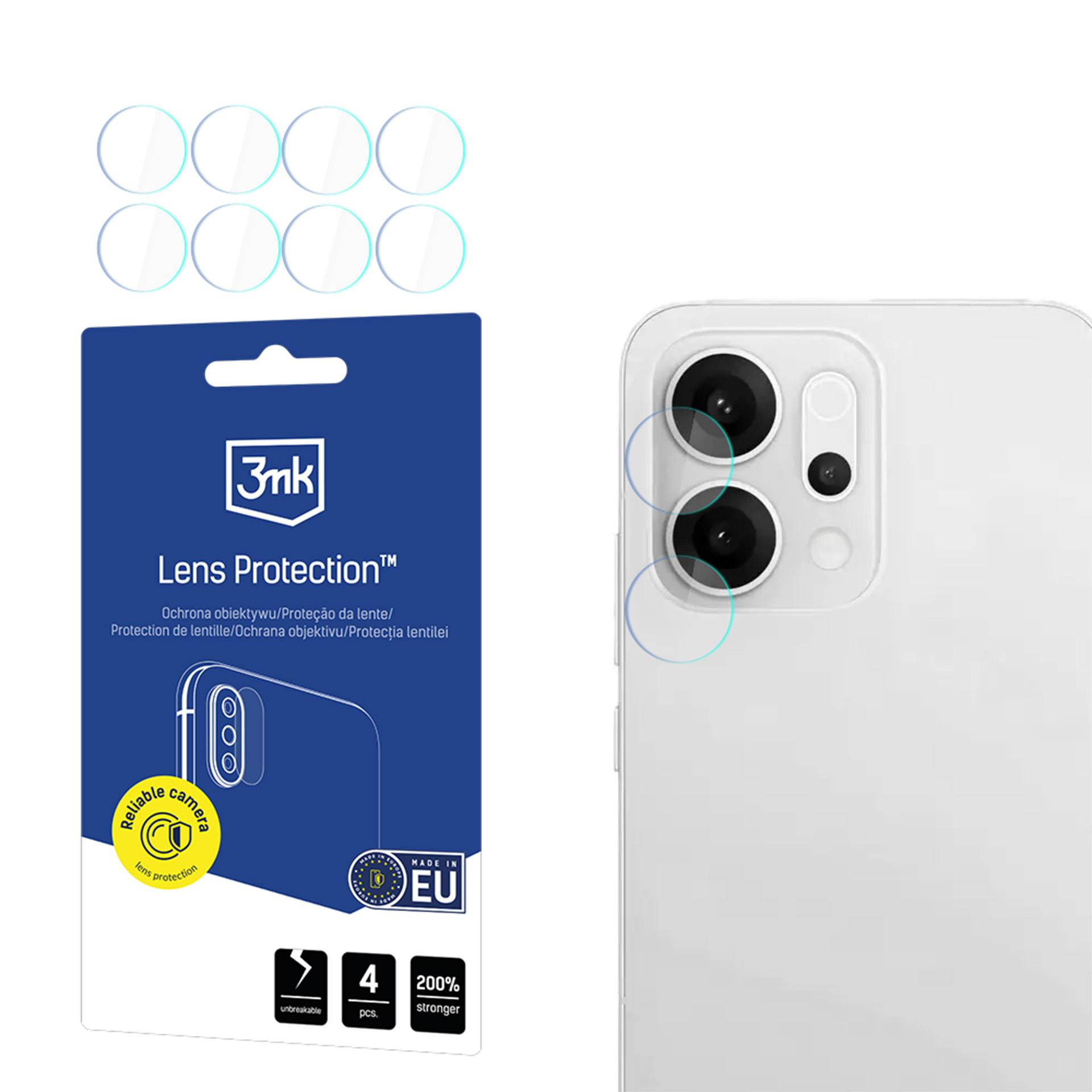 3mk Lęšių apsauga Hibridinis stiklas kameros lęšiui Oppo Reno 14