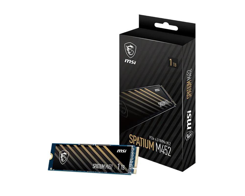 NVMe SSD-накопитель MSI Spatium M452 (S78-440L970-P83) – 1000 GB, M.2 NVMe