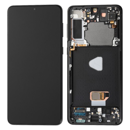 Ekranas skirtas Samsung G996 S21 Plus rėmeliu / Phantom Black / HQ