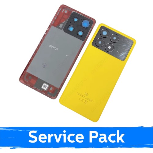 Galinis dangtelis skirtas Xiaomi Poco X6 Pro 5G / Yellow / (Service Pack)