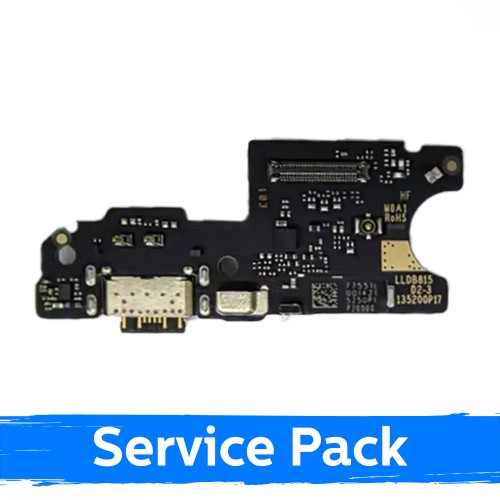 Krovimo lizdas skirtas Xiaomi Redmi Note 15 5G / Poco M8 (+SIM reader) su lanksčiąja jungtimi / plata (Service Pack)
