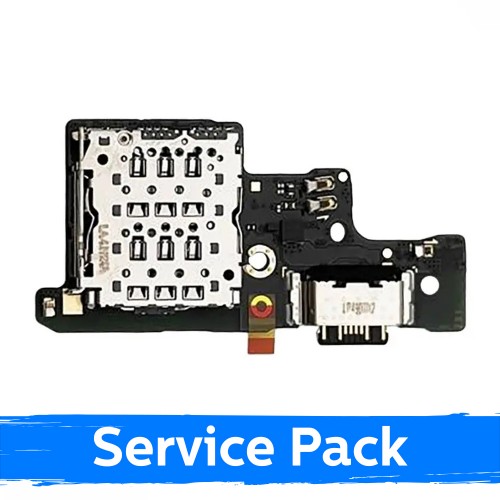 Krovimo lizdas skirtas Xiaomi Redmi Note 14 4G (+SIM reader) su lanksčiąja jungtimi / plata (Service Pack)
