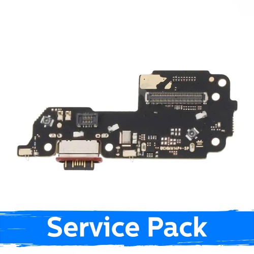 Krovimo lizdas skirtas Xiaomi Redmi Note 14 Pro+ 5G (+SIM reader) su lanksčiąja jungtimi / plata (Service Pack)
