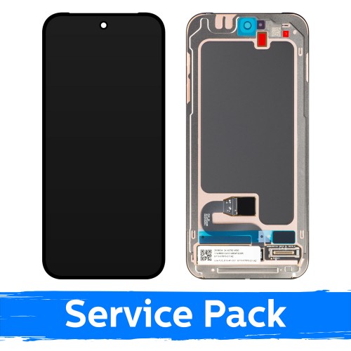 Ekranas skirtas Google Pixel 10 juodas su rėmeliu (Service Pack)