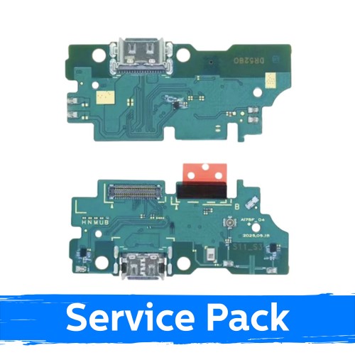 Krovimo lizdas skirtas Samsung A175 A17 4G su lanksčiąja jungtimi / plata (Service Pack)