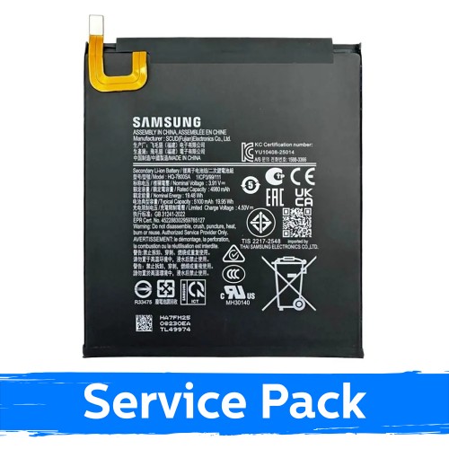 Akumuliatorius skirtas Samsung X130 / X133 / X135 Tab A11 (2025) LTE SCUD_HQ-7800SA (Service Pack)