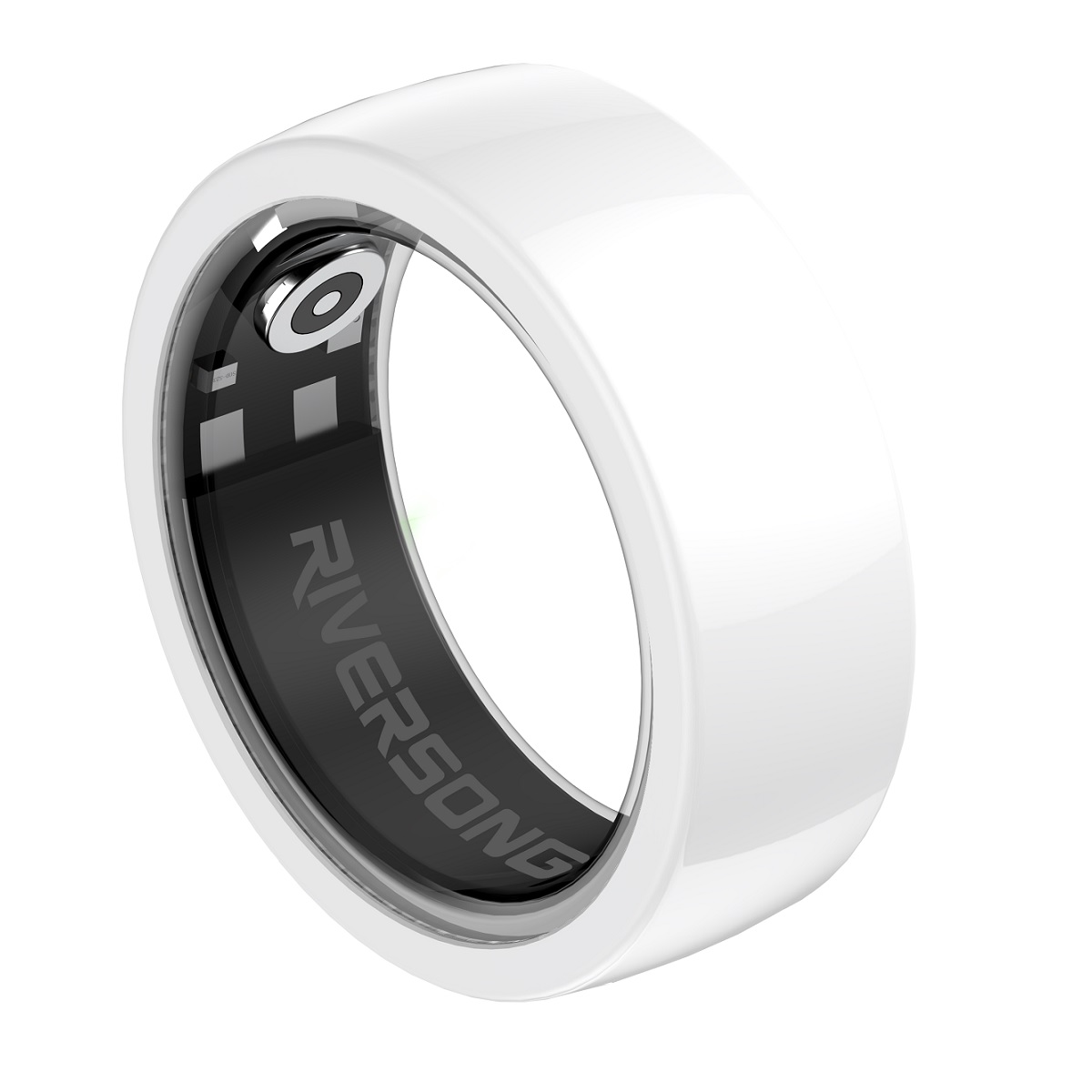 Riversong Trinity SR01 išmanusis žiedas, 8 dydis, vidinis skersmuo 18mm, baltas