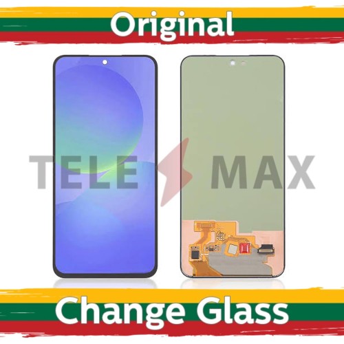 Ekranas skirtas Samsung A566 A56 5G / A366 A36 5G / A376 A37 5G juodas (Atnaujintas: Telemax) (NoFrame versija)