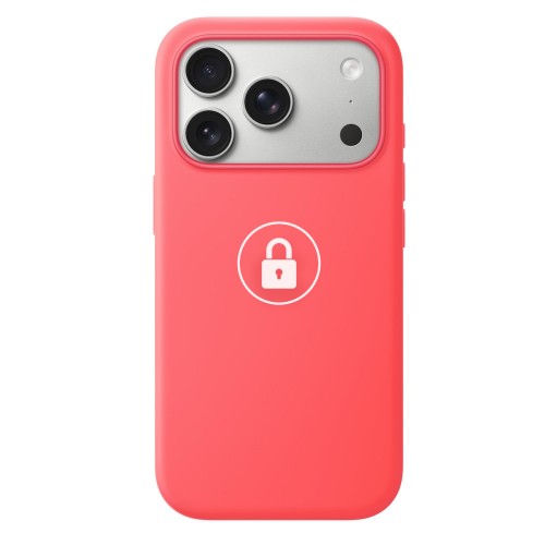 "Silicone Case v2" skirtas iPhone 18 Pro / Bright Guava Pink  / su įpakavimu