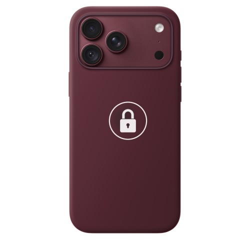 "Silicone Case v2" skirtas iPhone 18 Pro / Cherry color / su įpakavimu